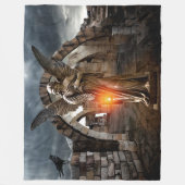ANGEL und CROW Fleecedecke (Vorderseite)