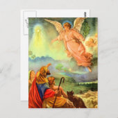 Angel und die Hirten Postkarte (Vorne/Hinten)