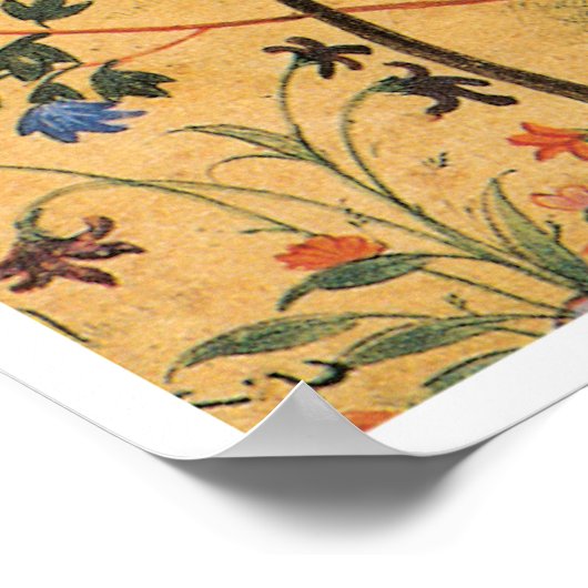 Angel- und Fischplakat Poster (Ecke)