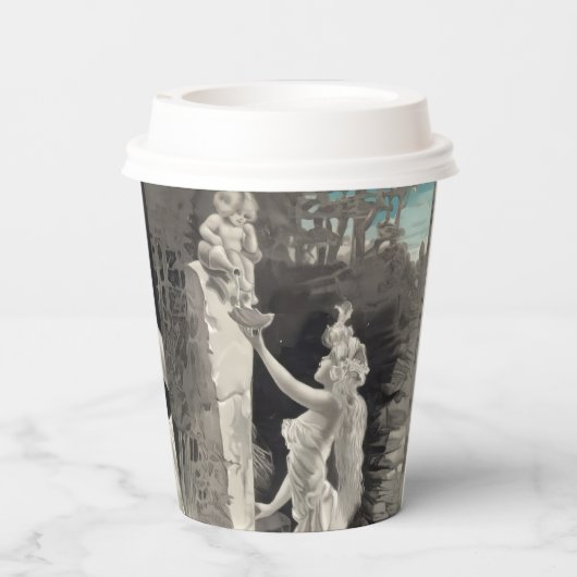 Angel und Goddess Valentine Pappbecher (Rückseite)