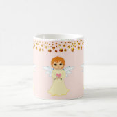 Angel und Gold Dots Confetti Kaffeetasse (Mittel)