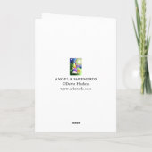 Angel und Hirten Feiertagskarte (Rückseite)