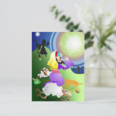 Angel und Hirten Postkarte (Stehend Vorderseite)