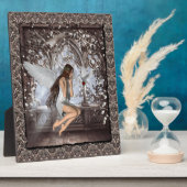 Angel und ihre Taube Fotoplatte (Seite)