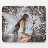 Angel und ihre Taube Mousepad (Vorne)