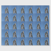 Angel und Kontrail Geschenkpapier (Flach)