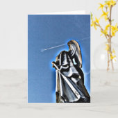 Angel und Kontrail Karte (Gelbe Blume)