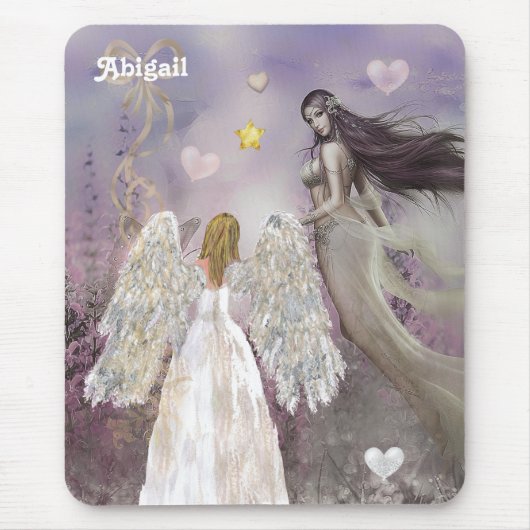 Angel und Mauve Fairy Mouse Pad gestrichen Mousepad (Vorne)