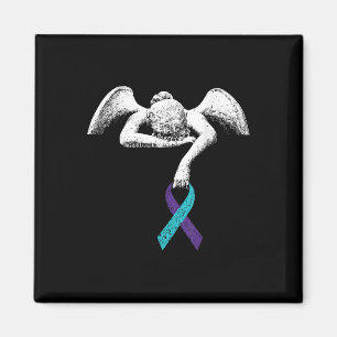 Angel und Selbstmordbewusstsein Suizidpräventionsk Magnet