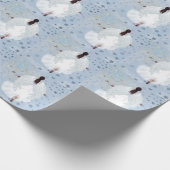 Angel- und Sternenbeschriftung 2 Geschenkpapier (Ecke)