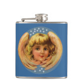 Angel- und Sternenflasche Flachmann (Vorderseite)