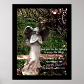 Angel und Stille Gebetposter Poster (Vorne)