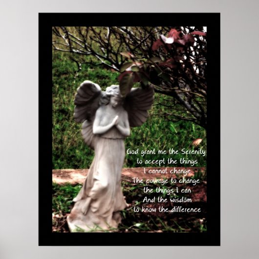 Angel und Stille Gebetposter Poster (Vorne)