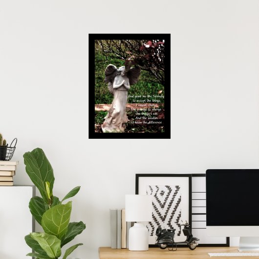 Angel und Stille Gebetposter Poster (Heimbüro)