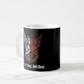Angel und Teufel Half Himmel Sent Hell Bent Kaffeetasse (Vorderseite Links)