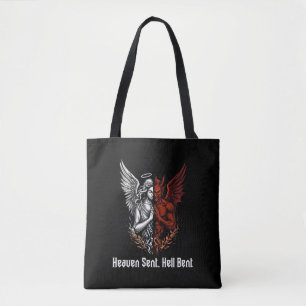 Angel und Teufel Half Himmel Sent Hell Bent Tasche