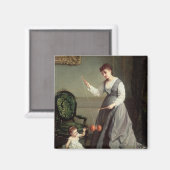 "Angel und Teufel" oder "Diabolo spielen" Magnet (Vorderseite/Rückseite)