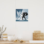 Angel und Teufel Poster (Küche)