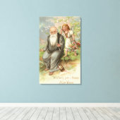 Angel- und Vaterzeit # 1 Leinwanddruck (Insitu (Holzboden))