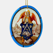 Angel und Wappen aus dem Mittelalter Keramik Ornament (Rechts)