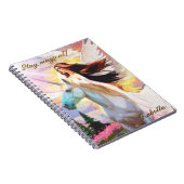 Angel Unicorn Bleibe Magical Name Journal Notebook Notizblock (Rechte Seite)