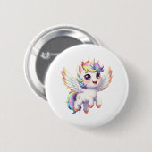 Angel unicorn is so cute button (Vorne & Hinten)