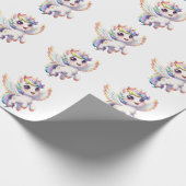 Angel unicorn is so cute geschenkpapier (Ecke)