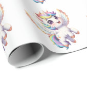 Angel unicorn is so cute geschenkpapier (Rolleneckpunkt)