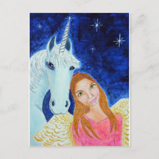 Angel & Unicorn Postkarte