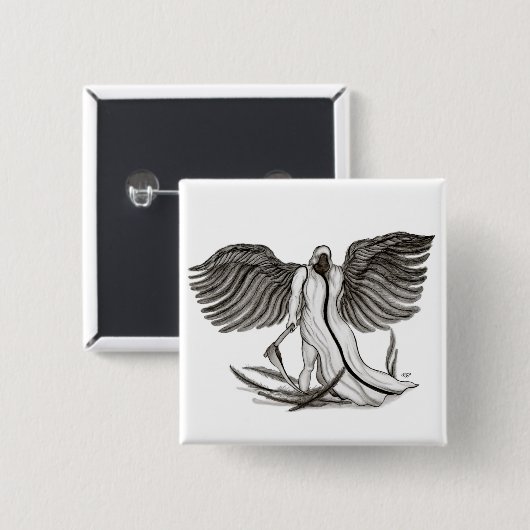 Angel Uriel Button (Vorne & Hinten)