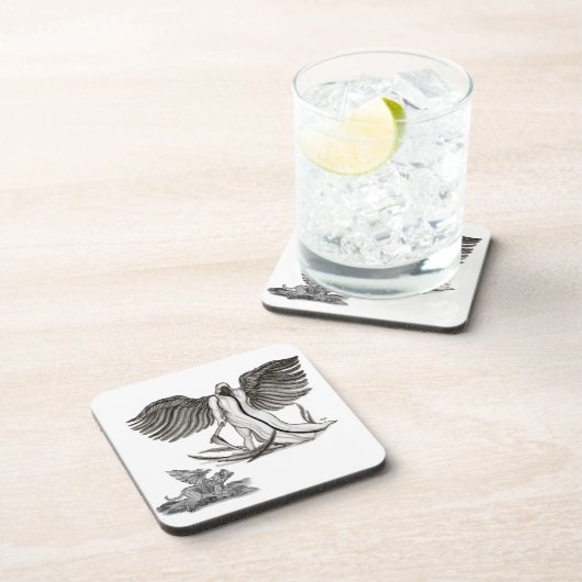 Angel Uriel Getränkeuntersetzer (Rechte Seite)