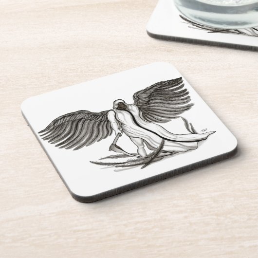 Angel Uriel Getränkeuntersetzer (Linke Seite)