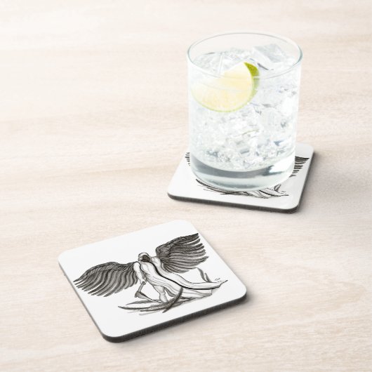 Angel Uriel Getränkeuntersetzer (Rechte Seite)