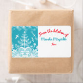 Angel-Utensilien aus der Küche des Weihnachtslabel (Insitu)