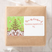 Angel-Utensilien aus der Küche des Weihnachtslabel (Insitu)