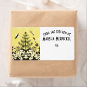 Angel-Utensilien aus der Küche des Weihnachtslabel (Insitu)