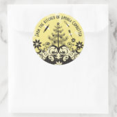 Angel-Utensilien aus der Küche des Weihnachtslabel Runder Aufkleber (Tasche)