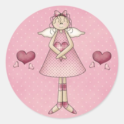 Angel Valentine's Day Stickers (Vorderseite)