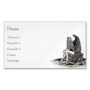 Angel, verloren in bedachten Visitenkarten Magnetische Visitenkarte