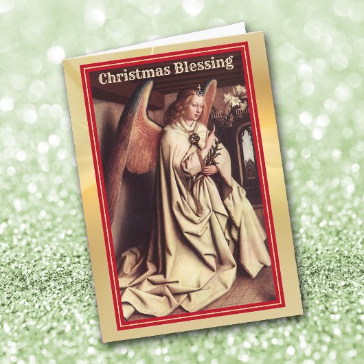 Angel Vintag Art Weihnachtskarte Karte