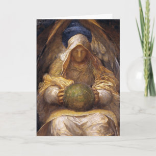 Angel - Vintage Weihnachtskarte - Custom Feiertagskarte