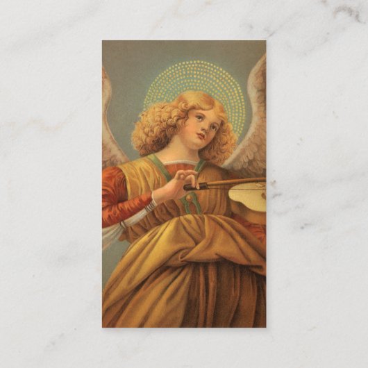 Angel Violine von Melozzo da Forlì Visitenkarte (Rückseite)