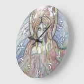 Angel von Hope Fantasy Art Clock Große Wanduhr (Winkel)
