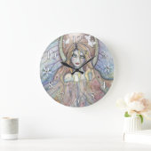 Angel von Hope Fantasy Art Clock Große Wanduhr (Zuhause)