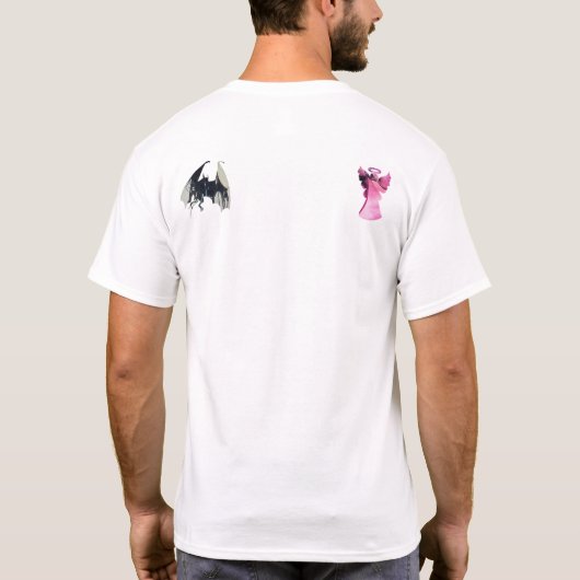 ANGEL vs. DEVIL Entscheidungen Entscheidungen gut T-Shirt (Rückseite)