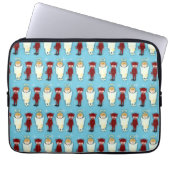Angel Vs. Devil Pattern Retro Fun Cartoon Laptopschutzhülle (Vorderseite)