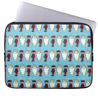 Angel Vs. Devil Pattern Retro Fun Cartoon Laptopschutzhülle