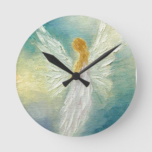 Angel Wall Clock Runde Wanduhr (Vorderseite)