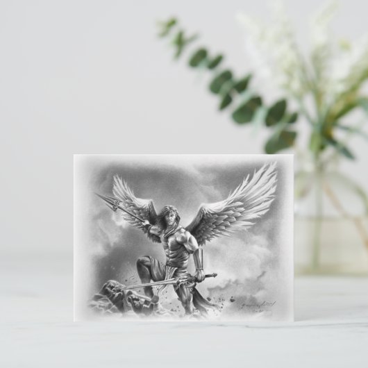 ANGEL WARRIOR Postcard Postkarte (Stehend Vorderseite)