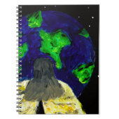 Angel Watching Over Notebook Notizblock (Vorderseite)